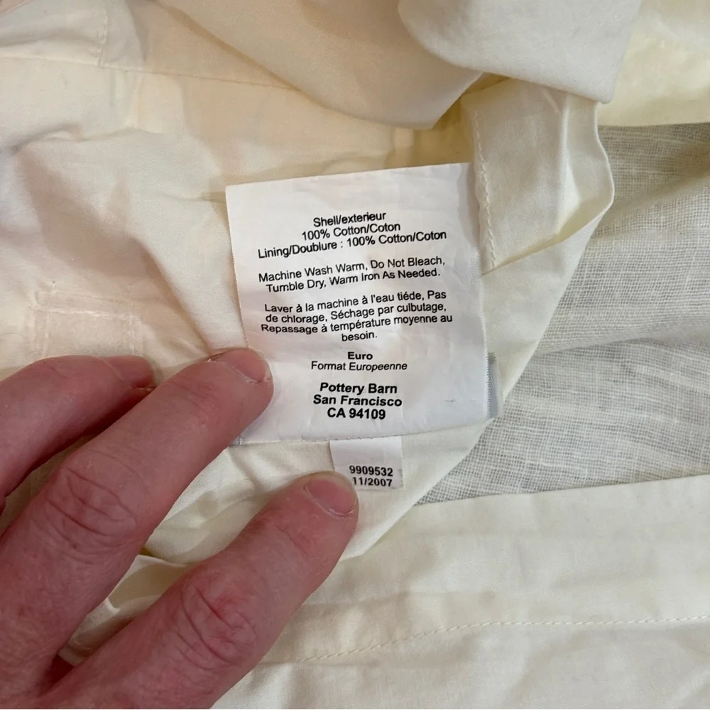 Pottery Barn Smocked Ruffled Euro Sham - Picture 11 of 11